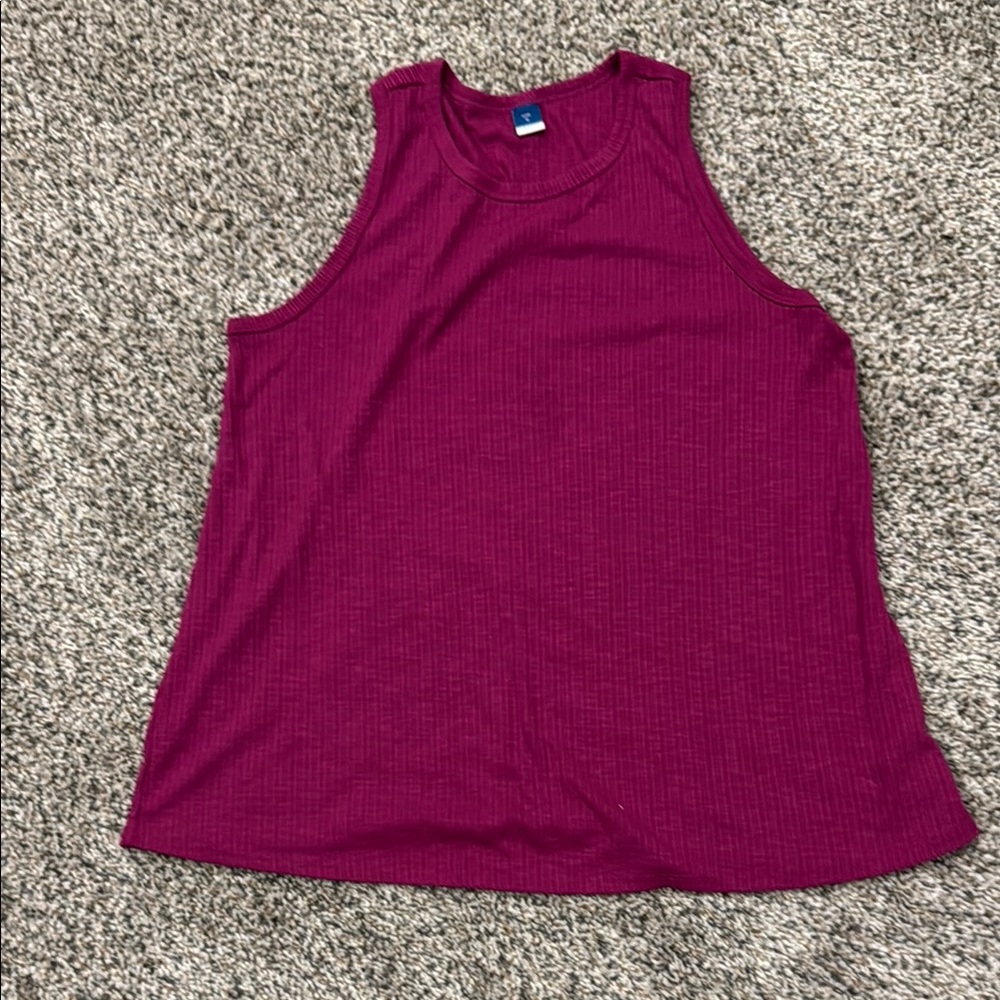 Old Navy Pink Sleeveless Relaxed Tank Top size medium